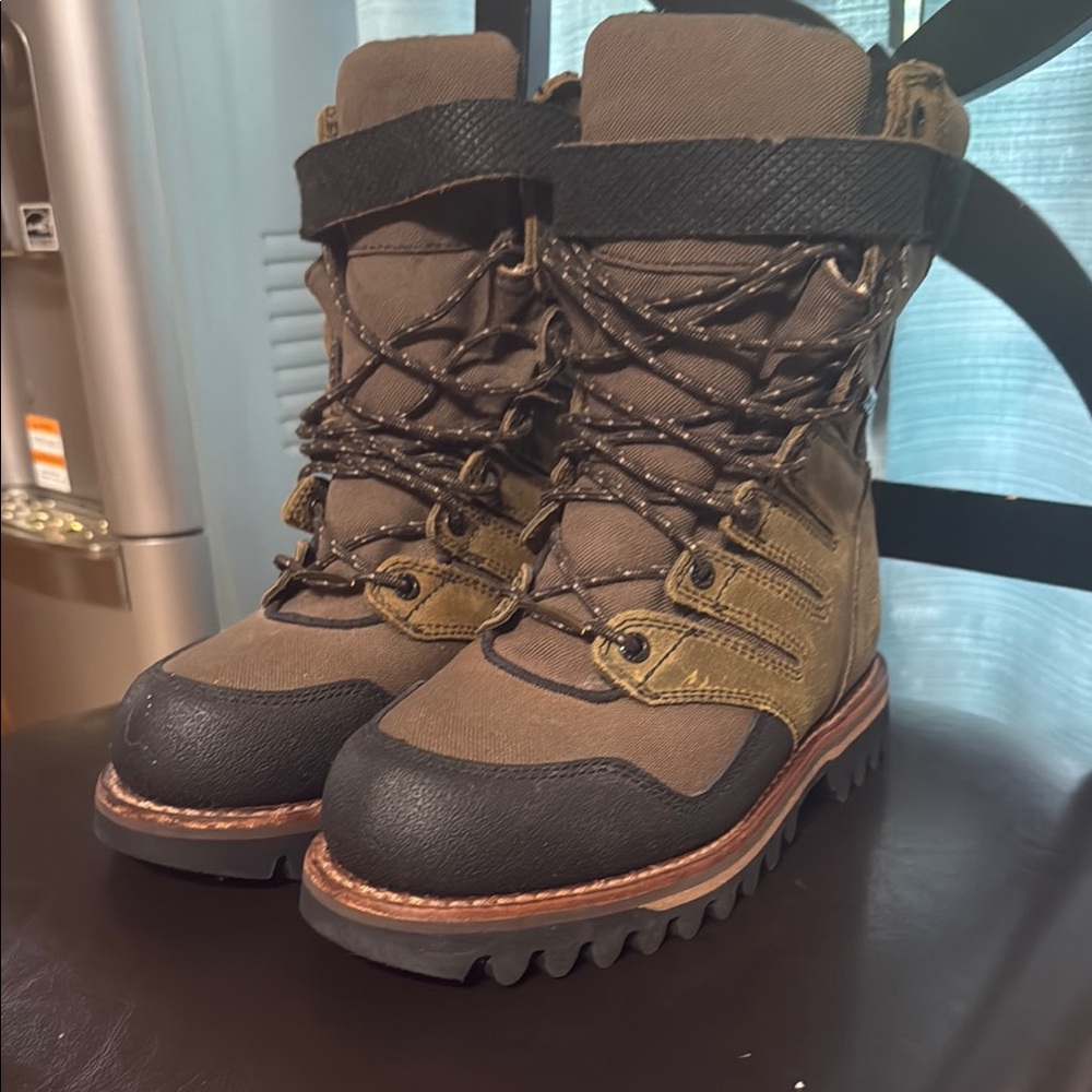 Red Wing Shoes Brown and Black Rugged Work Boots